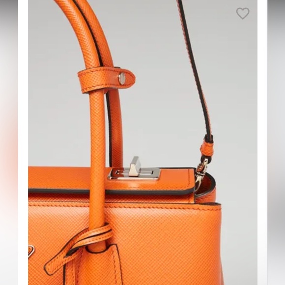 Prada Saffiano Cuir Leather Twin Tote large Bag - Picture 8 of 11